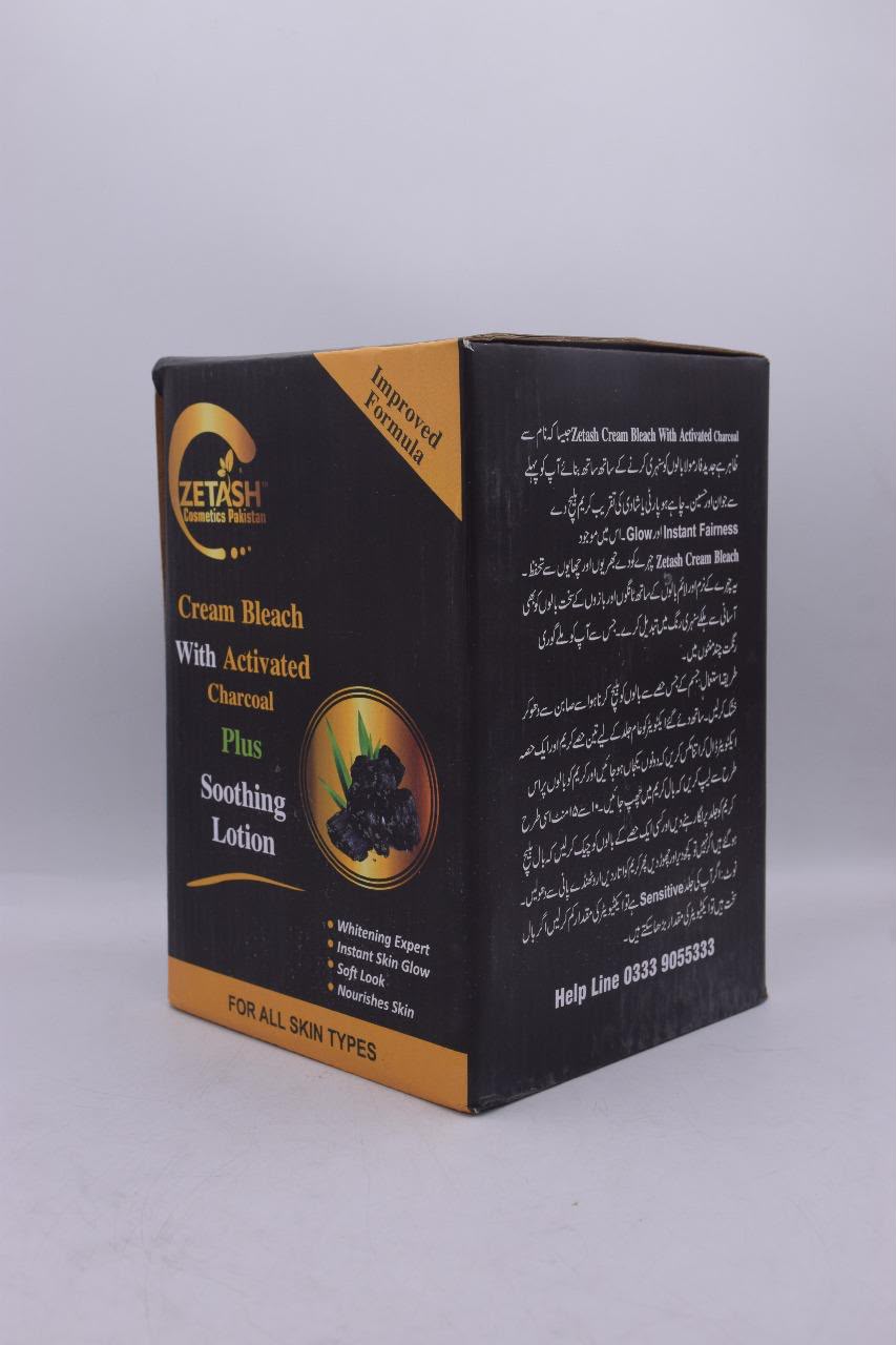 ZETASH Cream Bleach with Activated Charcoal