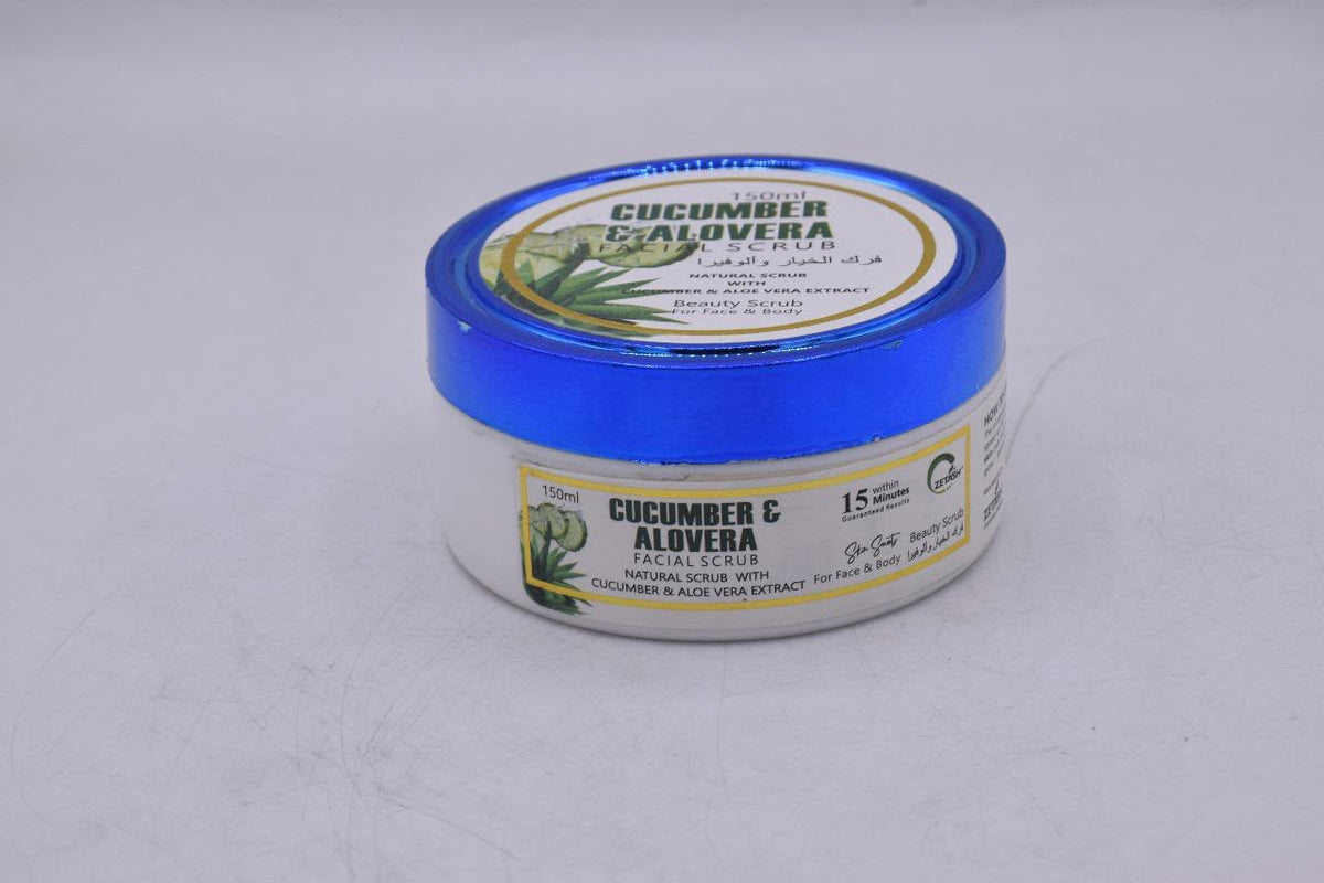 ZETASH Cucumber & Aloe Vera Facial Scrub | 150ml