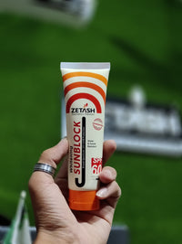 ZETASH Whitening Sunblock SPF 60 – Broad Spectrum UV Protection | Water & Sweat Resistant | For All Skin Types